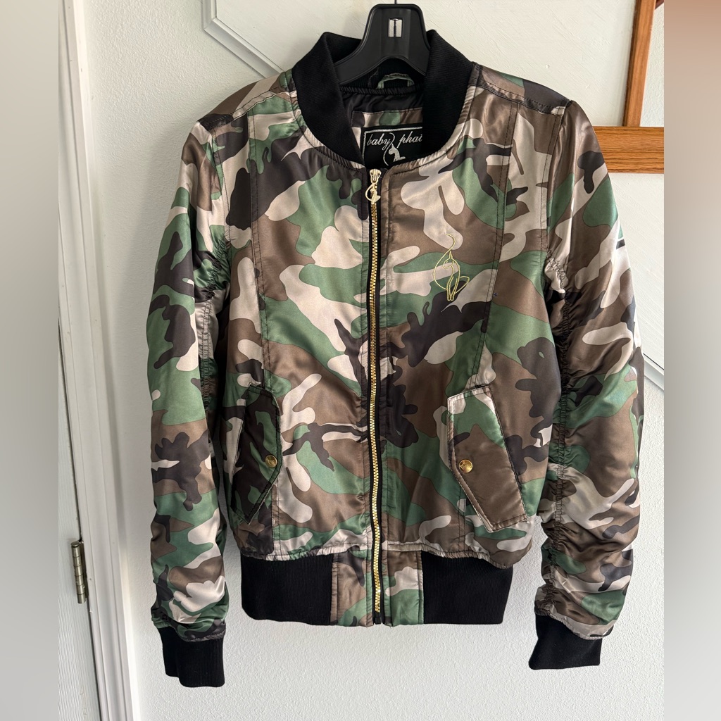 Baby Phat Camouflage Puffer Jacket Silky Feel New Without Tags Brand New